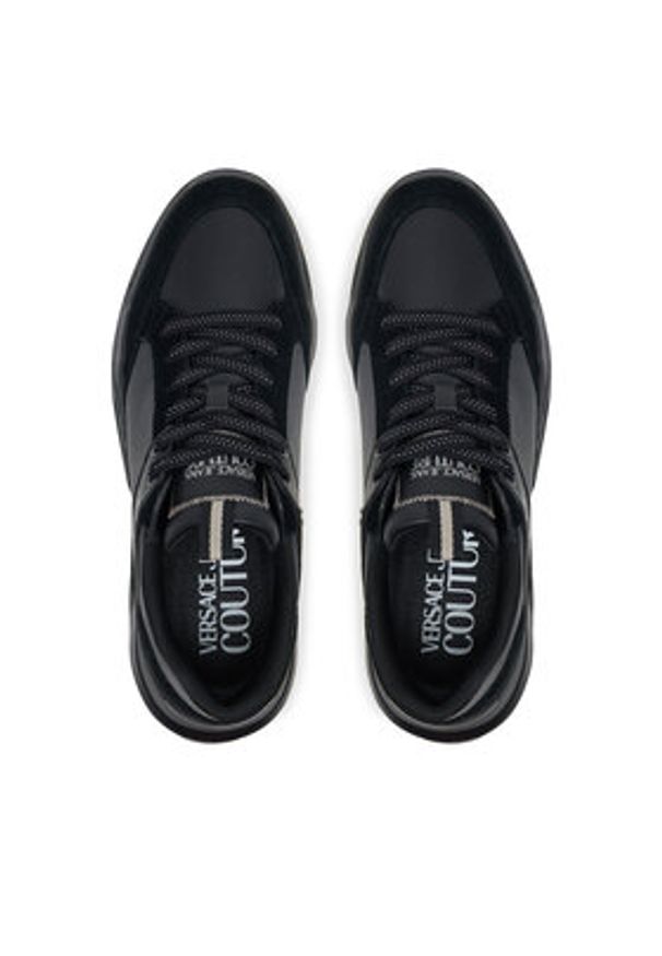 Versace Jeans Couture Sneakersy 79YA3SC2 ZPB30 899 Czarny. Kolor: czarny. Materiał: skóra