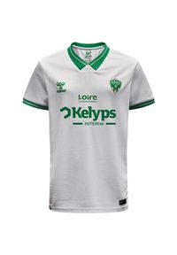 Hummel - Zewnętrzny strój dziecięcy ASSE 2025/26. Kolor: biały. Sport: piłka nożna #1