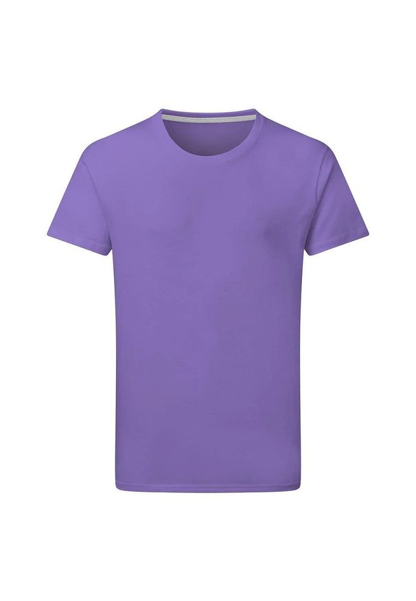 SG - Męska Koszulka Z Doskonałym Nadrukiem. Kolor: fioletowy. Wzór: nadruk. Sport: turystyka piesza