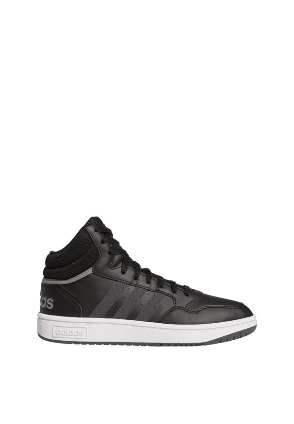 Adidas - Buty Hoops 3.0 Mid Classic. Kolor: czarny, szary, biały, wielokolorowy. Sport: koszykówka