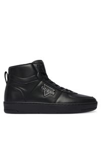 Guess Sneakersy 179318 Czarny. Kolor: czarny. Materiał: skóra