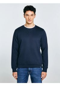 Big-Star - Bluza męska granatowa Marltones 403. Okazja: na co dzień. Kolor: niebieski. Materiał: bawełna, materiał. Styl: casual, sportowy #1