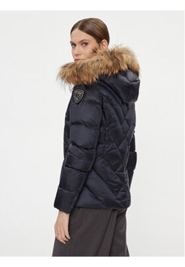 Blauer Kurtka puchowa 23WBLDC03141 Granatowy Regular Fit. Kolor: niebieski. Materiał: syntetyk