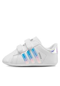 Adidas - adidas Sneakersy Superstar Crib BD8000 Biały. Kolor: biały. Materiał: skóra. Model: Adidas Superstar #5