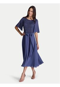 Swing Sukienka koktajlowa 5AI02500 Niebieski Regular Fit. Kolor: niebieski. Materiał: syntetyk. Styl: wizytowy #7
