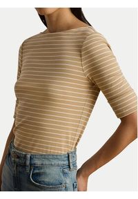 Lauren Ralph Lauren - LAUREN RALPH LAUREN Bluzka Judy 200P13919003 Beżowy Regular Fit. Kolor: beżowy. Materiał: bawełna #3