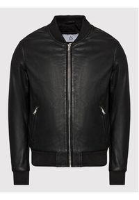 Serge Pariente Kurtka skórzana Bonbon Czarny Slim Fit. Kolor: czarny. Materiał: skóra #5