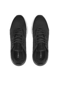 Calvin Klein Sneakersy Low Top Lace Up Knit HM0HM00647 Czarny. Kolor: czarny. Materiał: materiał #4