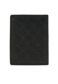 Calvin Klein Duży Portfel Męski Ck Must Mono Bifold 7cc W/Coi K50K512686 Czarny. Kolor: czarny. Materiał: skóra