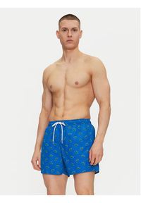 Lacoste Szorty kąpielowe MH7188 Niebieski Regular Fit. Kolor: niebieski. Materiał: syntetyk