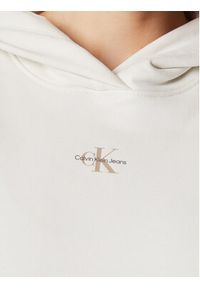 Calvin Klein Jeans Bluza J20J220434 Biały Loose Fit. Kolor: biały. Materiał: bawełna #3