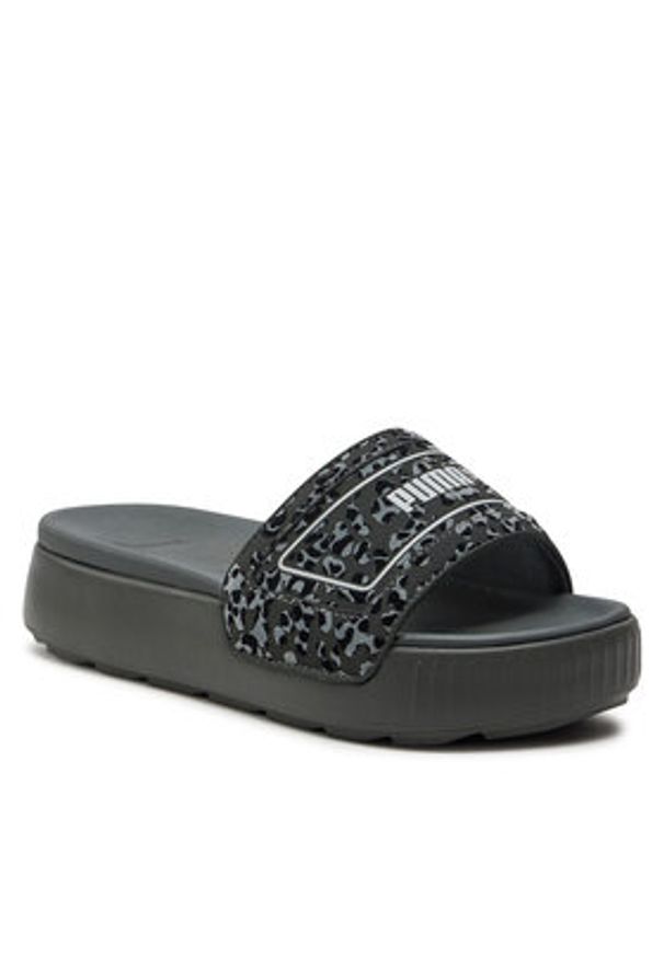 Puma Klapki Karmen Slide 395401 02 Szary. Kolor: szary. Materiał: materiał