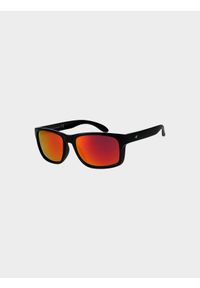 4f - Okulary przeciwsłoneczne z multibarwną powłoką uniseks - granatowe. Kolor: czarny. Wzór: gradientowy #1