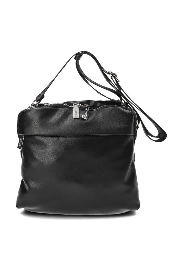 Big Star Accessories - Czarna Torebka Big Star Worek Damski. Kolor: czarny. Materiał: skórzane