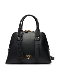 Pinko - PINKO Torebka Bowling Bag Medium AI 25-26 PLTT 105906 A0QO Czarny. Kolor: czarny. Materiał: skórzane