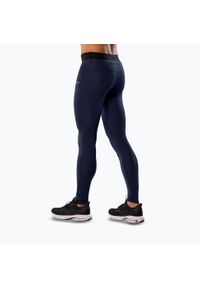 Legginsy do biegania męskie Mizuno Core Impulse Long baritone blue. Kolor: niebieski. Sport: turystyka piesza #2