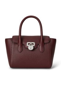 Lauren Ralph Lauren - LAUREN RALPH LAUREN Torebka Small Tanner 431969349009 Bordowy. Kolor: czerwony. Materiał: skórzane