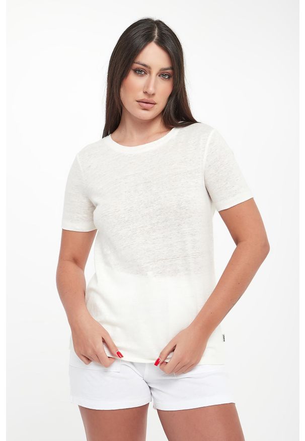 Ecoalf - T-shirt damski lniany Lane ECOALF. Materiał: len