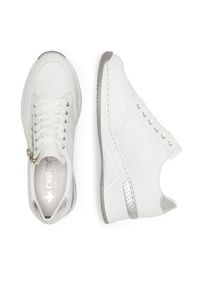 Rieker Sneakersy N4322-80 Biały. Kolor: biały. Materiał: skóra #2