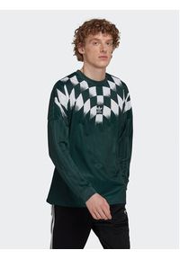 Adidas - adidas Longsleeve Rekive Graphic HK7330 Zielony Loose Fit. Kolor: zielony. Materiał: syntetyk. Długość rękawa: długi rękaw
