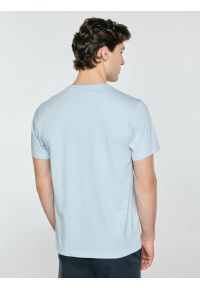 Big-Star - Koszulka męska z kontrastowym nadrukiem błękitna Fors 400. Kolor: niebieski. Materiał: dzianina. Wzór: nadruk. Sezon: lato. Styl: klasyczny, wakacyjny #5