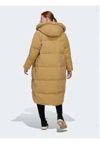 Adidas - adidas Płaszcz zimowy Big Baffle Down Coat HN9938 Beżowy Loose Fit. Kolor: beżowy. Materiał: syntetyk. Sezon: zima #7