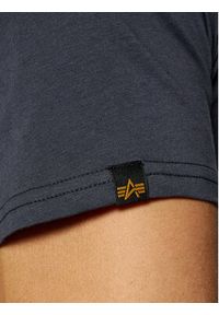 Alpha Industries T-Shirt Basic 100501 Granatowy Regular Fit. Kolor: niebieski. Materiał: bawełna #5