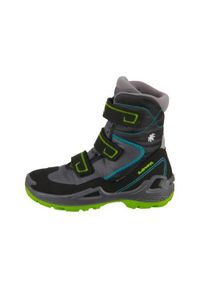 Buty trekkingowe dla dzieci Lowa Milo Gtx HI. Zapięcie: rzepy. Kolor: wielokolorowy, szary. Materiał: materiał, syntetyk, tkanina. Szerokość cholewki: normalna