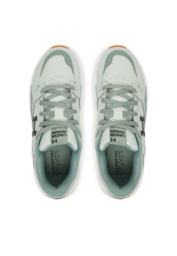 Under Armour Buty na siłownię UA Edge LTHR 3028375-378 Zielony. Kolor: zielony. Materiał: skóra. Sport: fitness