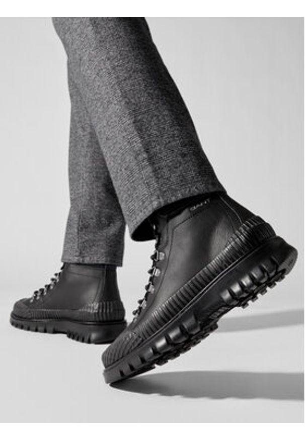 GANT - Gant Trapery Nebrada Mid Boot 27641359 Czarny. Kolor: czarny. Materiał: skóra