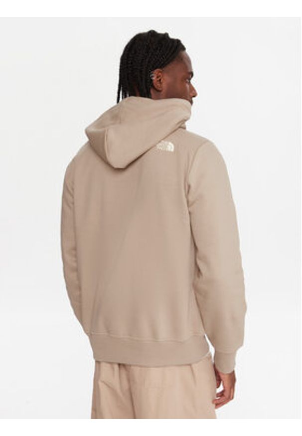 The North Face Bluza Drew Peak NF0A89EM Beżowy Regular Fit. Kolor: beżowy. Materiał: bawełna