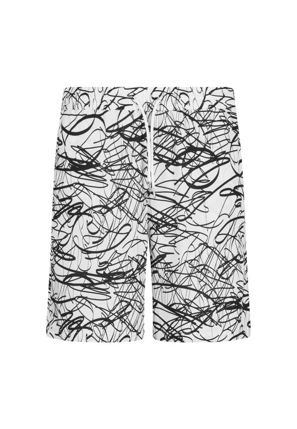 Szorty Urban Classics Viscose AOP Resort. Kolor: biały. Długość: krótkie. Sezon: lato