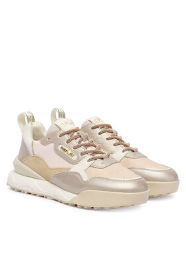 Replay - REPLAY Sneakersy Field W GWS9H .000.C0012L Złoty. Kolor: złoty. Materiał: skóra