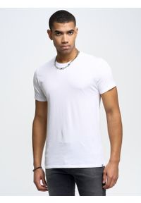Big-Star - Koszulka męska bawełniana biała Basic 101. Kolor: biały. Materiał: bawełna. Wzór: gładki. Styl: klasyczny #7