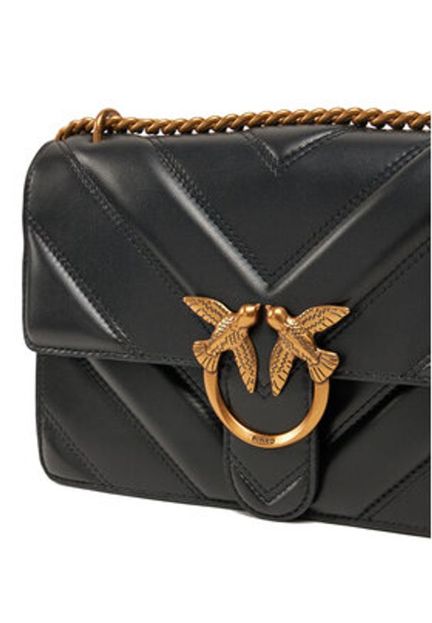 Pinko - PINKO Torebka Love One Classic Light Dc PE 25 PLTT 104549 A26Z Czarny. Kolor: czarny. Materiał: skórzane