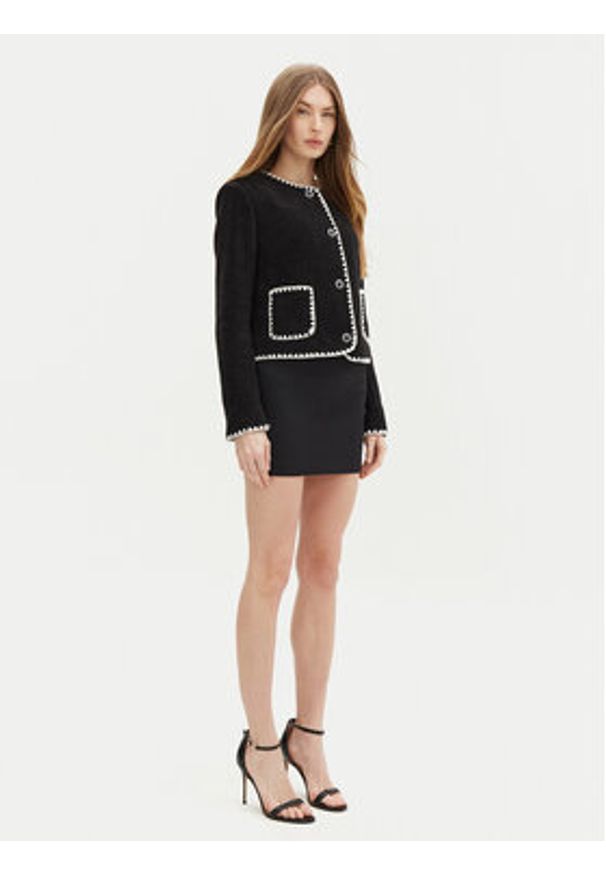 Guess Kardigan W5RN20 WGVQ2 Czarny Regular Fit. Kolor: czarny. Materiał: syntetyk