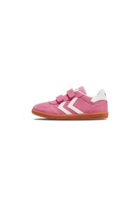 Sneakersy dla dzieci Hummel Victory Suede II. Okazja: na co dzień. Kolor: różowy. Sport: fitness