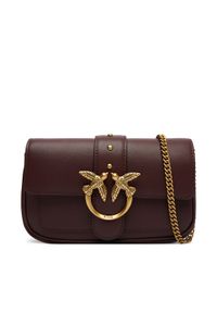 Pinko - PINKO Torebka Love One Pocket C AI 25-26 PLTT 100061 A0F1 Brązowy. Kolor: brązowy. Materiał: skórzane