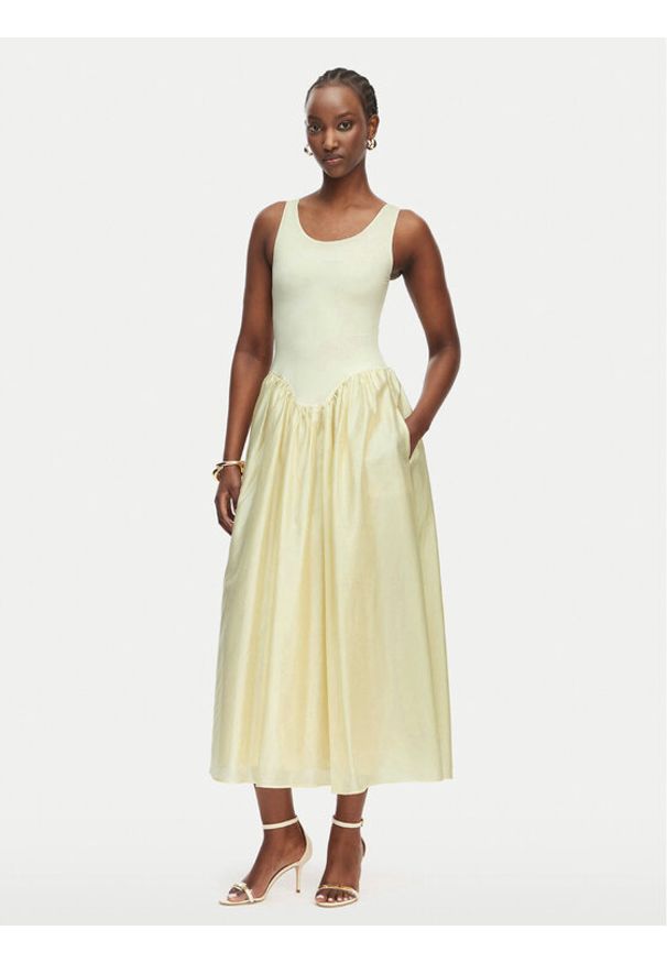 BARDOT - Bardot Sukienka letnia Lorie 60385DB Kremowy Regular Fit. Kolor: kremowy. Materiał: syntetyk. Sezon: lato