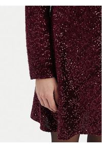 Rinascimento Sukienka koktajlowa CFC0126781003 Bordowy Regular Fit. Kolor: czerwony. Materiał: syntetyk. Styl: wizytowy #5