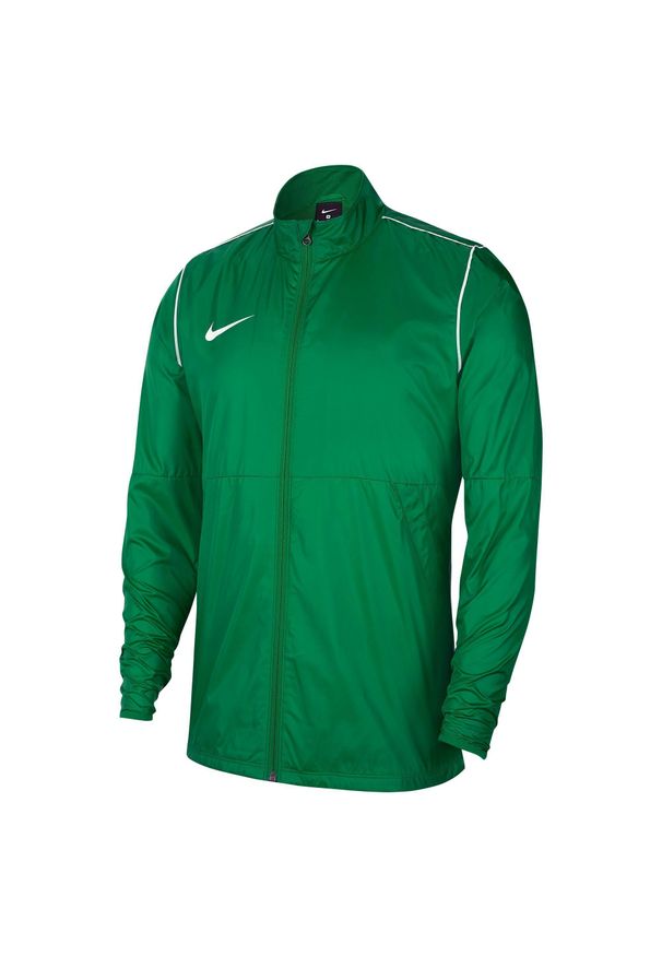 Nike - Kurtka Męska Przeciwdeszczowa do Biegania Park 20 Repel. Kolor: biały, wielokolorowy, zielony. Materiał: syntetyk