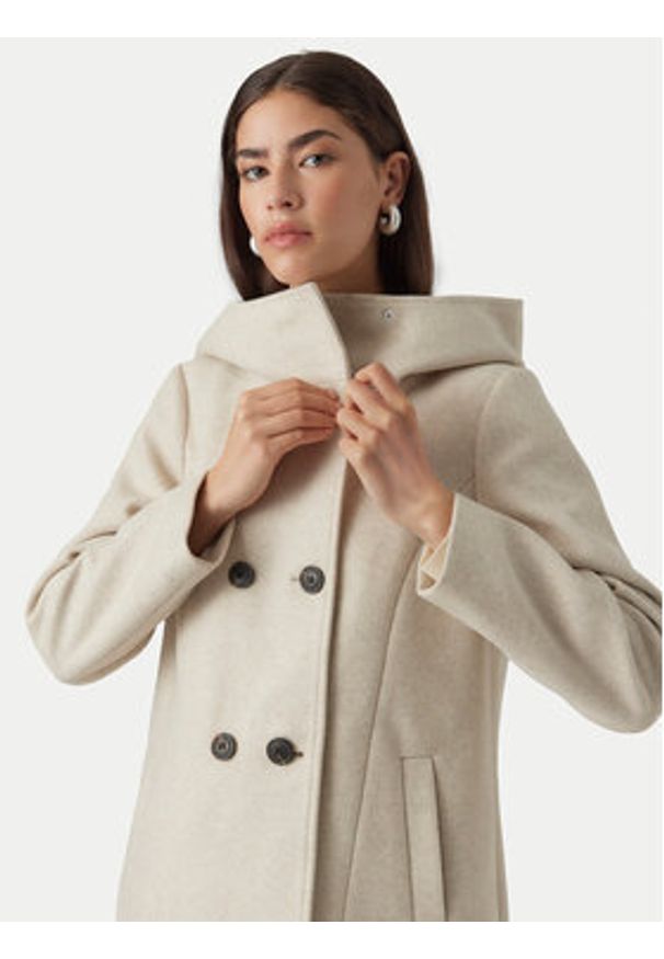 Vero Moda Płaszcz przejściowy Fortuneshila 10291044 Beżowy Regular Fit. Kolor: beżowy. Materiał: syntetyk