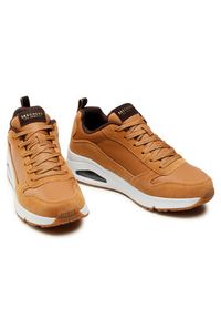 skechers - Skechers Sneakersy Uno-Stacre 52468/WSK Brązowy. Kolor: brązowy. Materiał: skóra #7