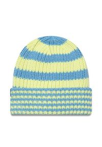 New Era Czapka Stripe Knit Bean 60565458 Niebieski. Kolor: niebieski. Materiał: materiał #2