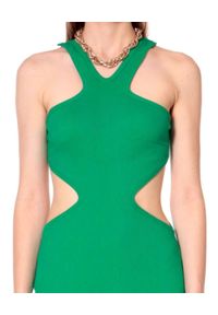 AGGI - Zielona sukienka midi Giselle. Kolor: zielony. Materiał: bawełna. Długość rękawa: na ramiączkach. Typ sukienki: dopasowane. Długość: midi #2