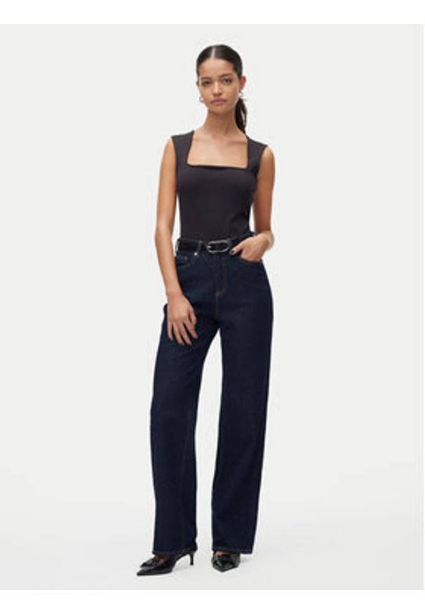 Vero Moda Top Million 10312751 Czarny Slim Fit. Kolor: czarny. Materiał: syntetyk