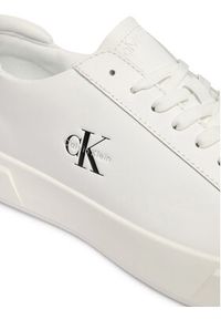 Calvin Klein Sneakersy Basket Cupsole Laceup Lth Ml YM0YM01460 Biały. Kolor: biały. Materiał: skóra #4