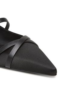 Max Mara Półbuty Satinflat 2514521272600 Czarny. Kolor: czarny. Materiał: materiał #4