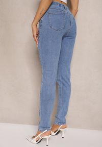 Renee - Jasnoniebieskie Jeansy Typu Skinny z Bawełną High Waist Novorine. Okazja: na co dzień. Stan: podwyższony. Kolor: niebieski. Styl: elegancki, casual #3