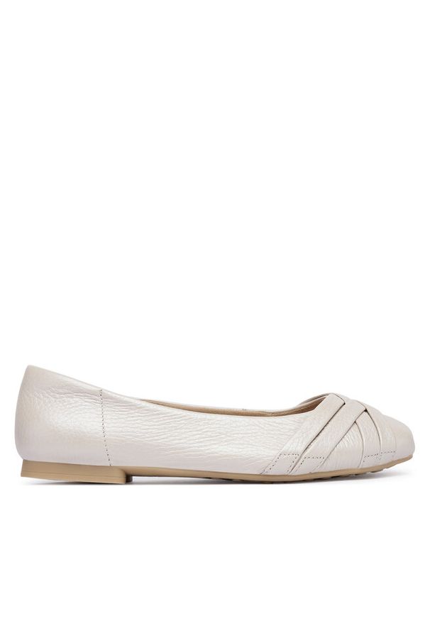 Baleriny Caprice. Kolor: kremowy